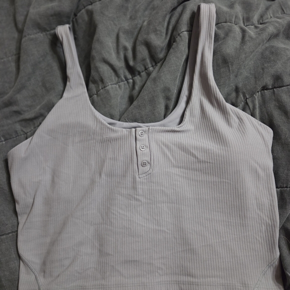 lululemon athletica Tops - Lululemon Gray Ribbed Tank Top